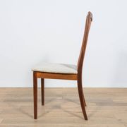 Chaises de salle à manger en teck et tissu du milieu du siècle par Leslie Dandy pour G-Plan, Unite