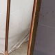 Old large mirror made of teak with frame