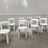 Set of off-white vintage chairs