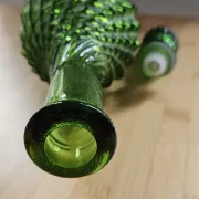 Grande bouteille de liqueur en verre vert Empoli avec bouchon flèche –