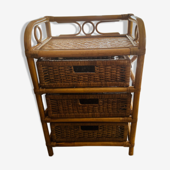 Chest of drawers chiffonnier bedside table rattan