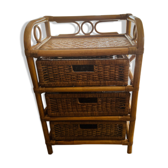Chest of drawers chiffonnier bedside table rattan