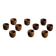 Mini cup, saucer or egg cup in teak H5 D5