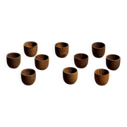 Mini tasse, coupelle ou coquetier en teck H5 D5