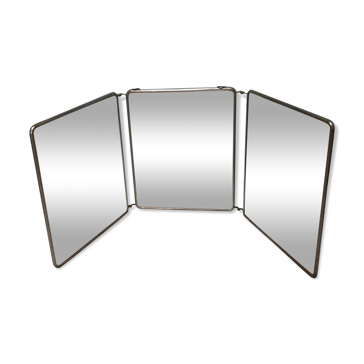 Tryptic barber mirror 30,5 x 24,5 cm