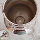 Mustard pot, jam pot, jam jar, sugar bowl, in silver metal