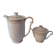 Service café-thé doré Lanternier Limoges, années 1950