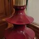 Ceramic and aluminum table lamp / design 20 th century