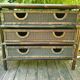Commode en bambou et rotin