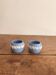 Pair of Candle Holders Saleron Wedgwood Jasperware Blue England