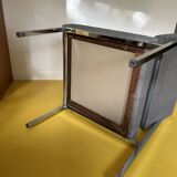 Chauffeuse/Fauteuil des années 70 chromé restauré
