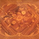 Louis XV style game table in marquetry