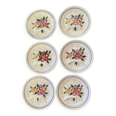 6 assiettes plates à compartiments Digoin Sarreguemines