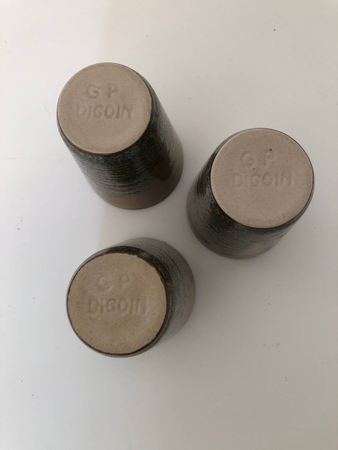 Digouin stoneware mugs