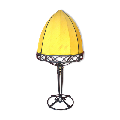 Lampe art deco fer forgé Raymond Subes