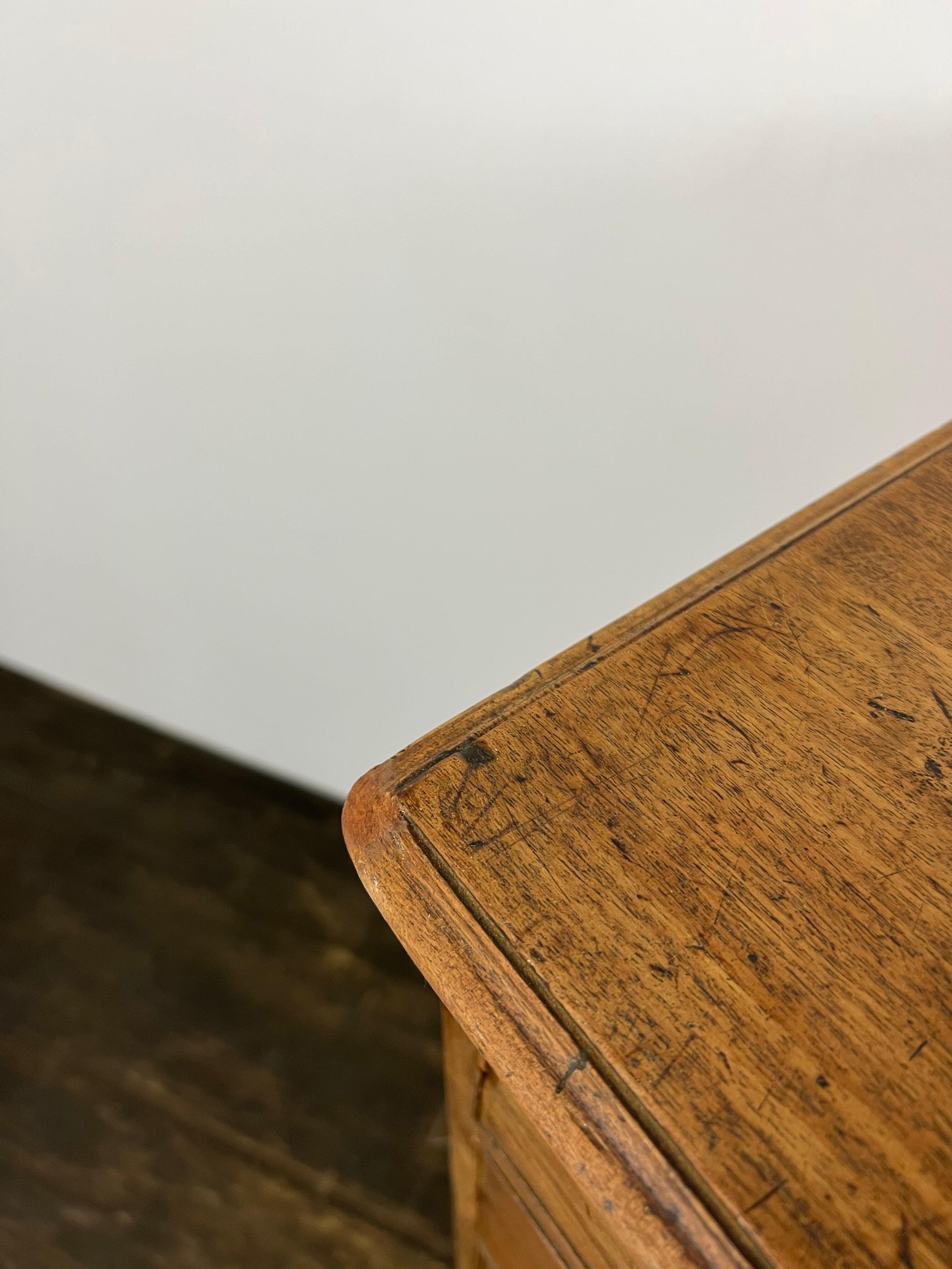 English bureau chest of drawers