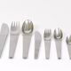 Carl Auböck 2060 Cutlery, 42 pcs., Complete for 6 People, Hammered Austria, 1950