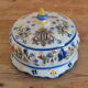 Advertising butter dish in earthenware from Desvres Maison Denis in Rennes