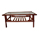 Table basse vintage rotin, bambou et verre-esprit bohème 70s