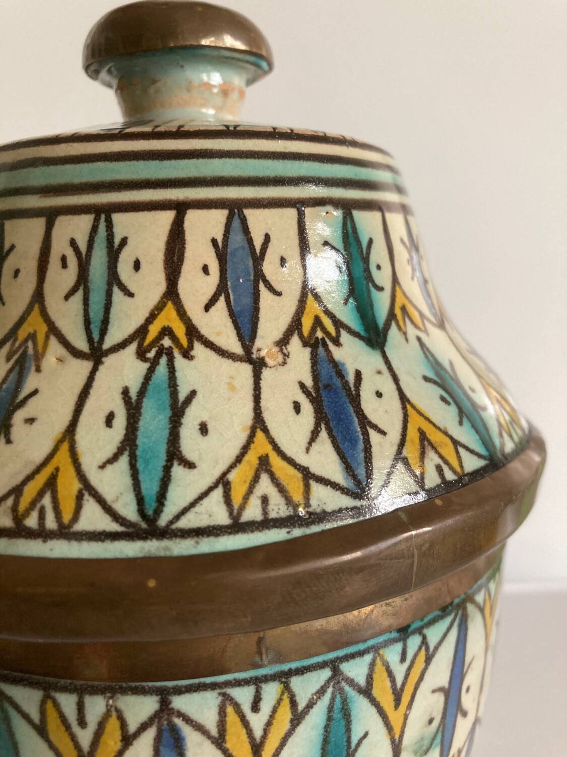 Old Moroccan Jobbana pottery