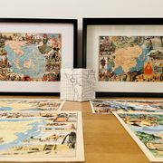 Old poster map of Indochina and Insulindia - JP Pinchon - 1940