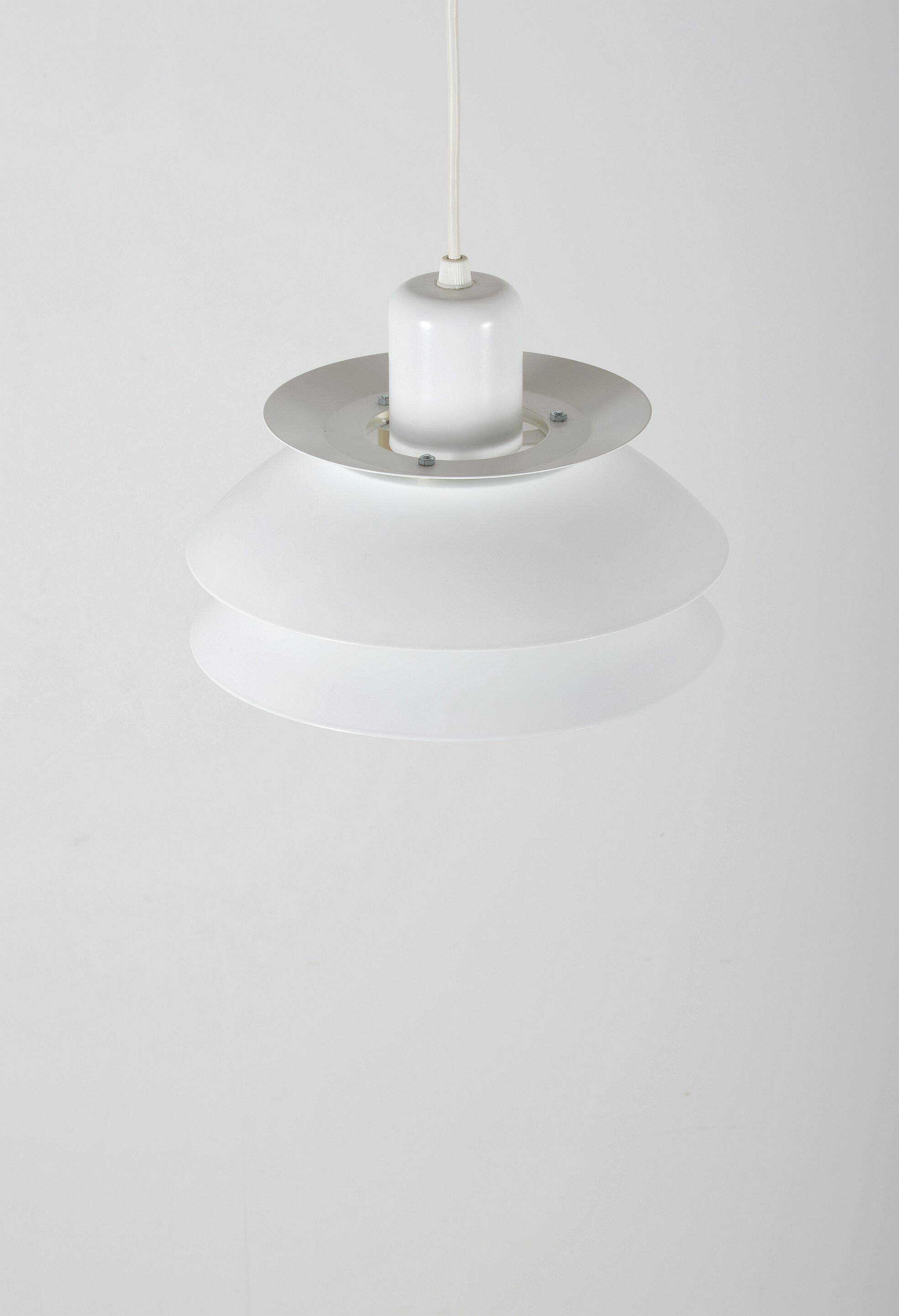 Danish hanging lamp by Horn, model 776 (white), 1970s