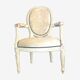 Paire de fauteuils médaillons