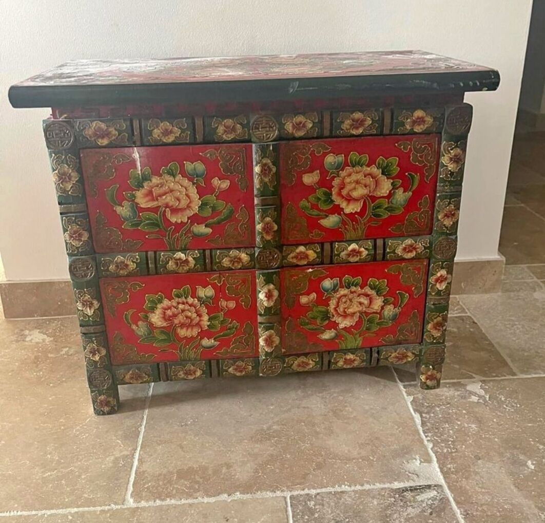 Ethnic furniture 4 drawers