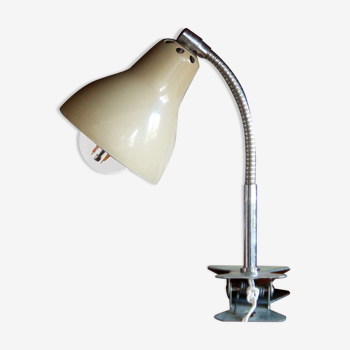 Lampe pince baladeuse sur flexible appoint vintage