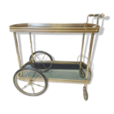 Vintage trolley in gilded and silvered bronze