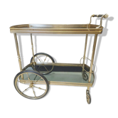 Vintage trolley in gilded and silvered bronze