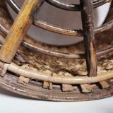 Vintage woven fiber basket