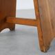 Rustic Pine Stool with Cut-Out Trestle Legs, Sweden, circa 1920