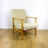Classic armchair Vintage 70s beige - Jade series