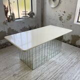 80s lacquered desk and mirror