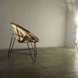 Vintage Wicker Side Chair
