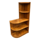 Art Deco corner shelf in French walnut, 1950.