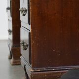 English desk with leather desk top and 9 drawers
