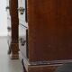 Bureau anglais 9 tiroirs en bois et cuir