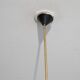 Vintage chandelier arlus in metal, opaline and brass 1950