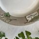 8 grandes assiettes plates en faïence de gien