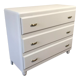 Chest of drawers 3 drawers vintage 1950 color chalk