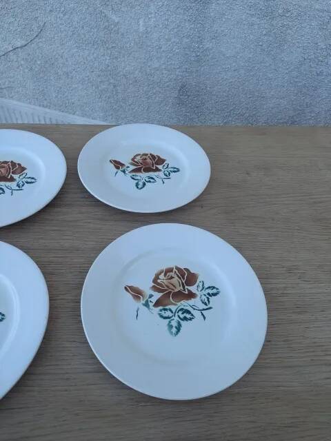 6 flat plates "choc"