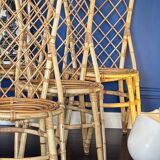 6 bamboo chairs from the 1960s