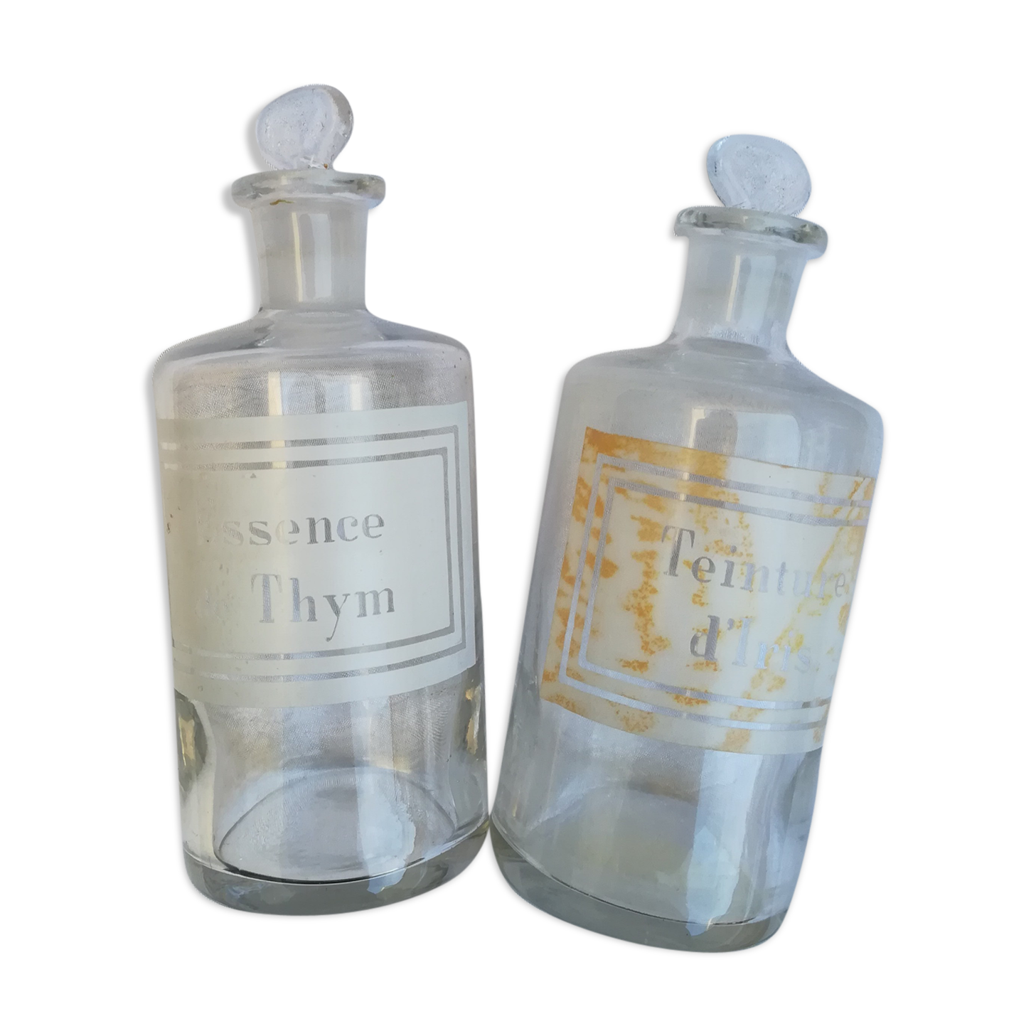Pair of Pharmacy bottles