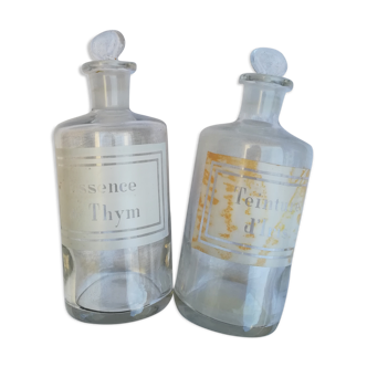 Pair of Pharmacy bottles
