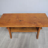 Coffee table with vintage wooden tray year 1960/1970