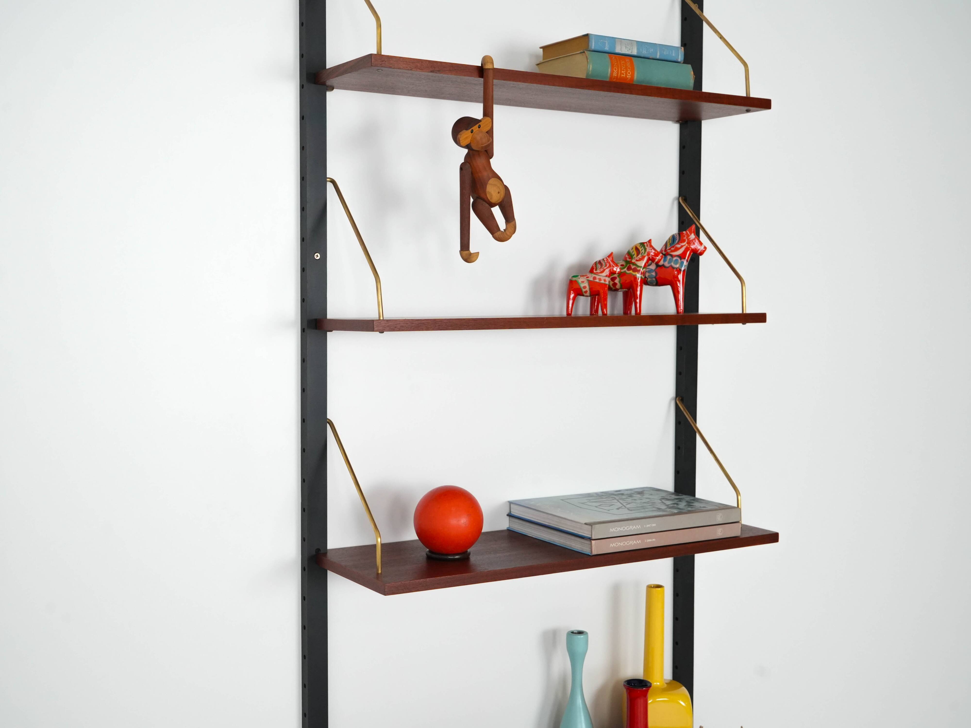 Teak shelving unit, Danish design, 1960s, production: Denmark