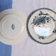 Assortment of 6 old blue flat plates