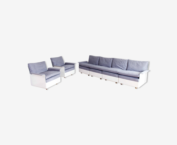 Canapé modulable et 2 fauteuils de Wolfgang Feierbach